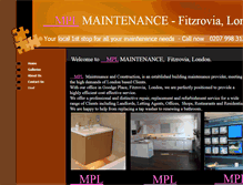 Tablet Screenshot of mplmaintenance.co.uk